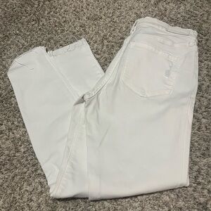 Express Women's Crisp White Ankle Jeans